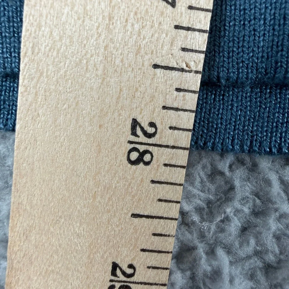Banana Republic Sweater‎ Mens L Blue Silk Cashmere Mock Neck Button Pullover